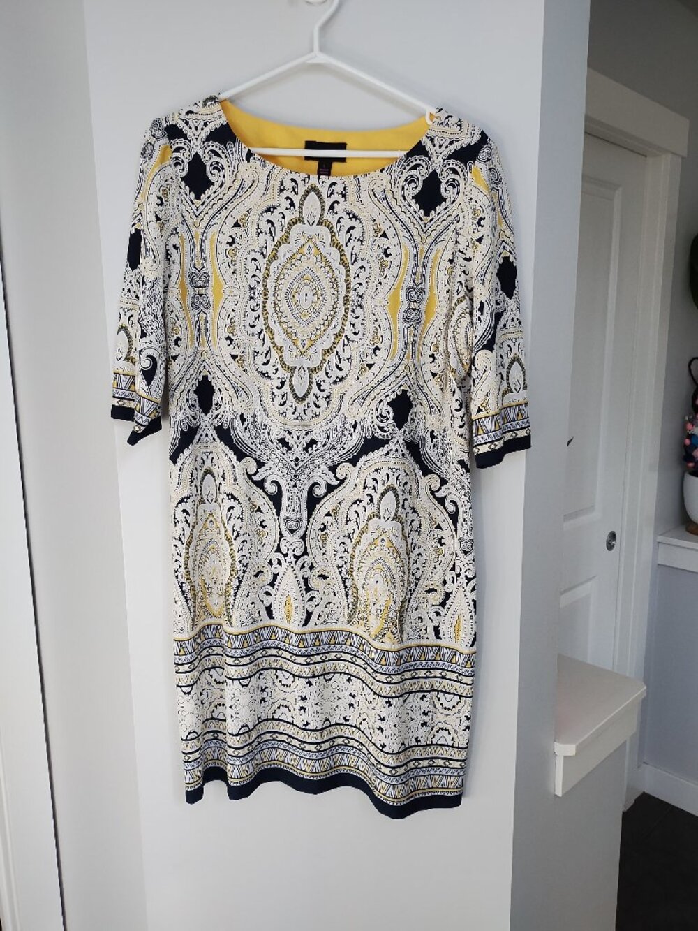 isabel & nina 3/4 sleeve midi dress